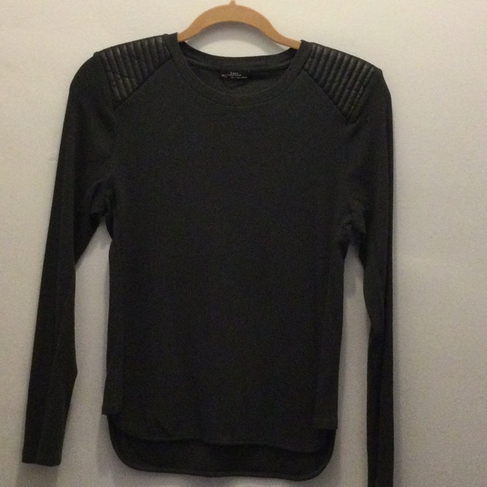 Zara long sleeve ribbed lightweight thermal top